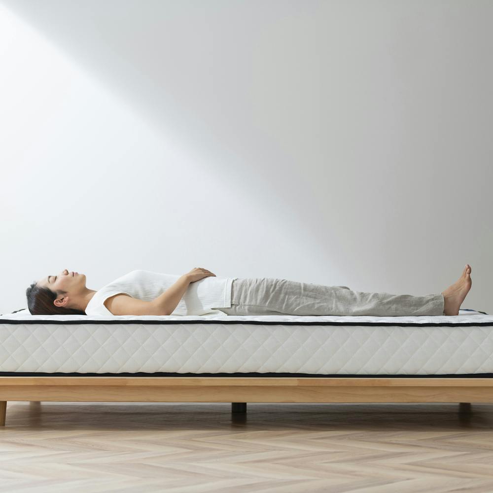 アイリスオーヤマ ポケットコイルマットレス PMTS20NR-D ホワイト 寝室