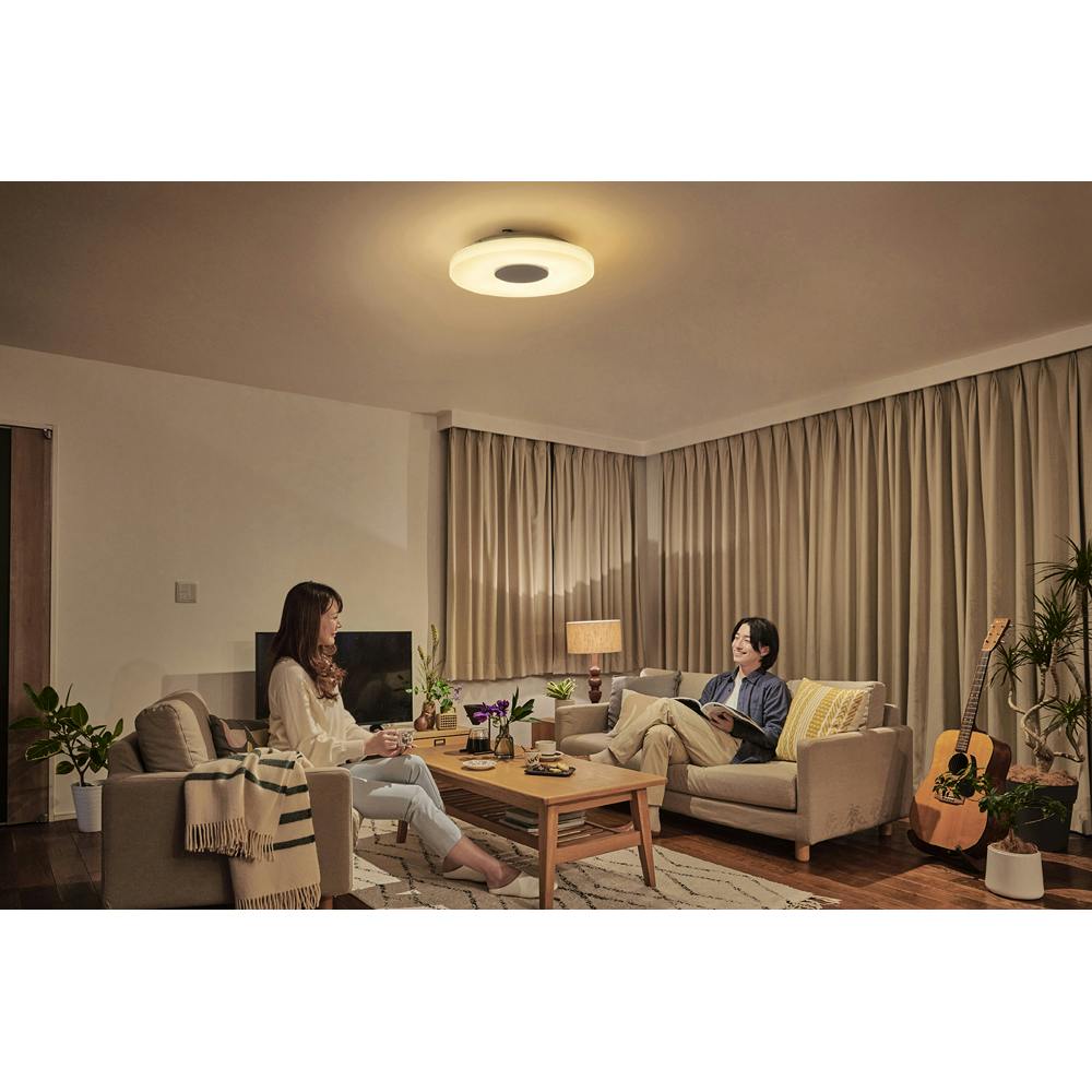 スピーカー搭載・丸型タイプ　～12畳　シーリングライト Amazon | パナソニック Bluetoothスピーカー搭載 LEDシーリングライト