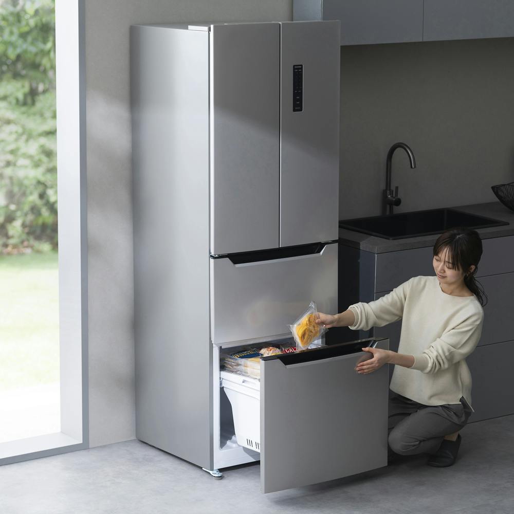 冷蔵庫 IRSN-32A-S 320L シルバー　2022年製 IRSN-32A-S シルバー 4ドア冷凍冷蔵庫 観音開き 320L 幅635mm