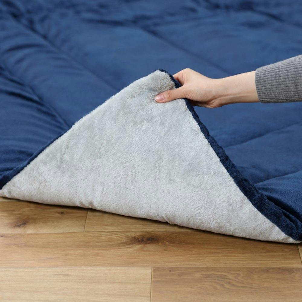 アイリスオーヤマ こたつ掛布団 KKBA-2419 ネイビー/グレー こたつ布団