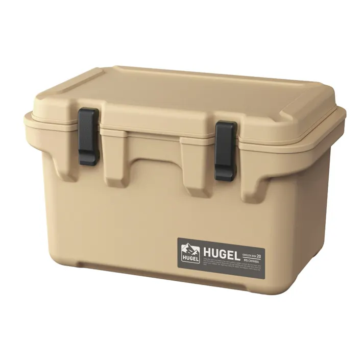 アイリスオーヤマ HUGEL クーラーボックス 20L TC-20 ベージュ キャンプ 釣り クーラーボックス 4967576567954【別送品】