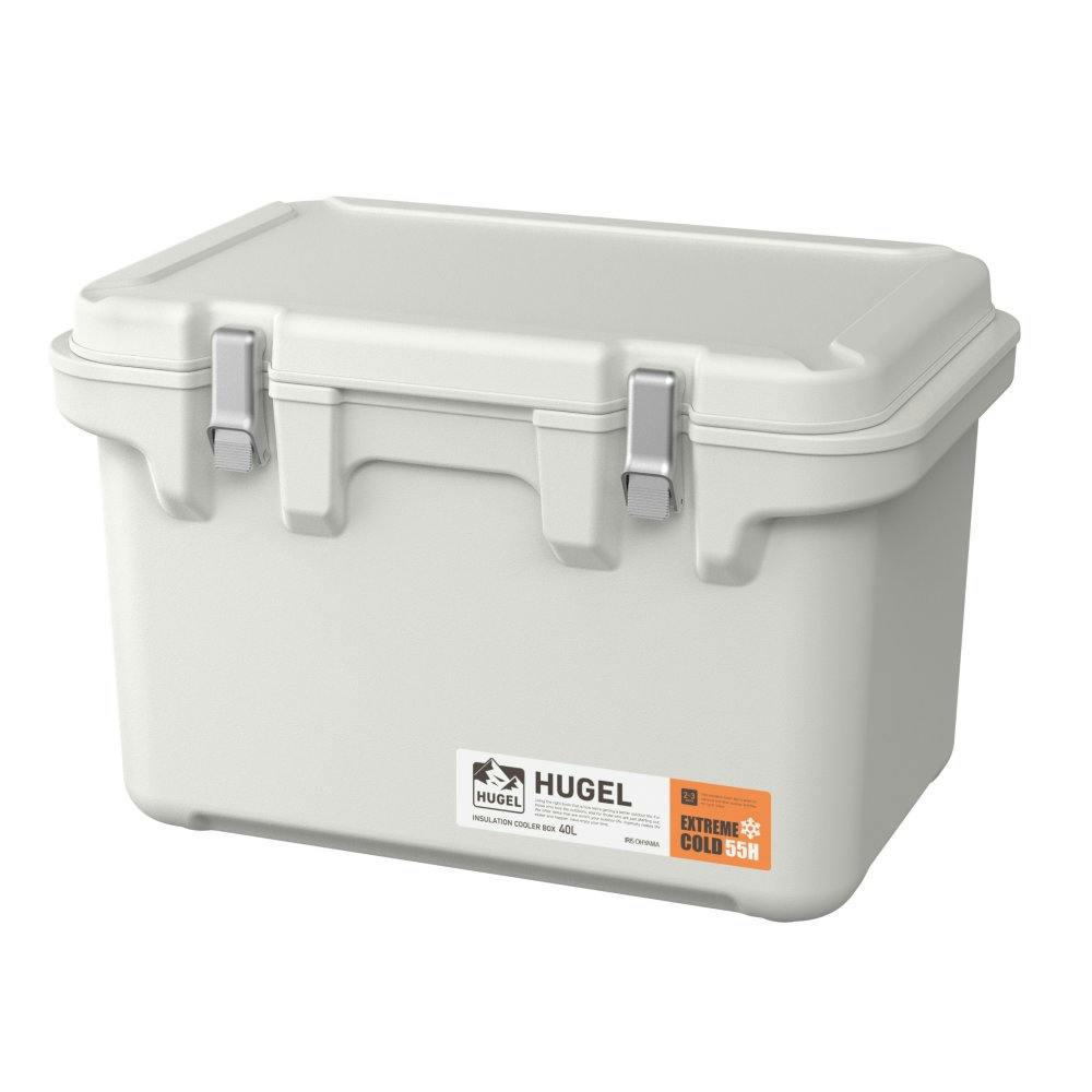 アイリスオーヤマ HUGEL 真空断熱クーラーボックス 40L VITC-40 ホワイトアッシュ キャンプ 釣り クーラーボックス 4967576567961【別送品】