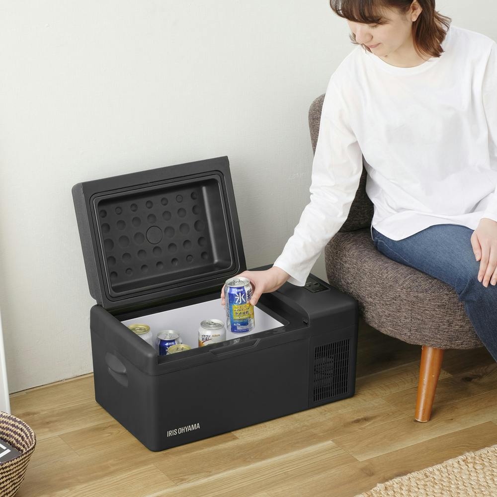 アイリスオーヤマ ポータブル冷蔵冷凍庫 20L IPD-2A-B ブラック