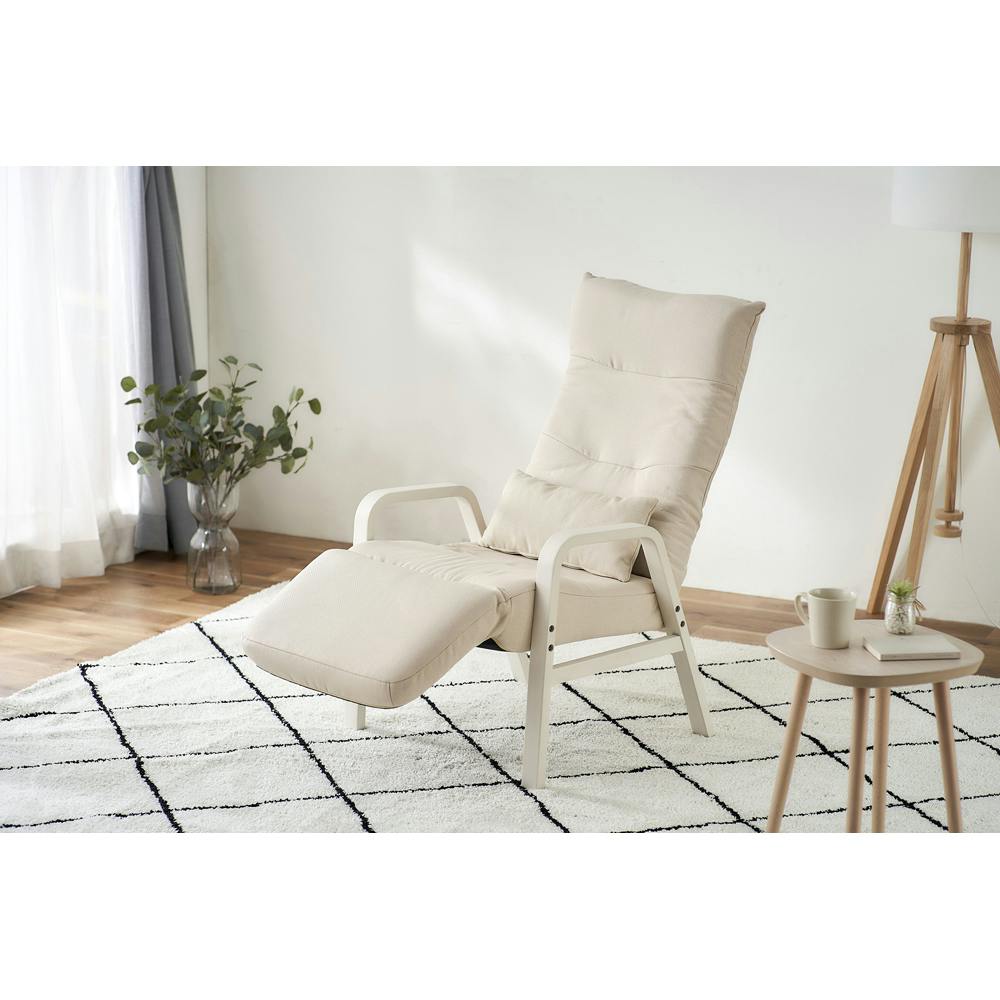 アイリスオーヤマ リクライニングウッドアームチェア FAC-RHB