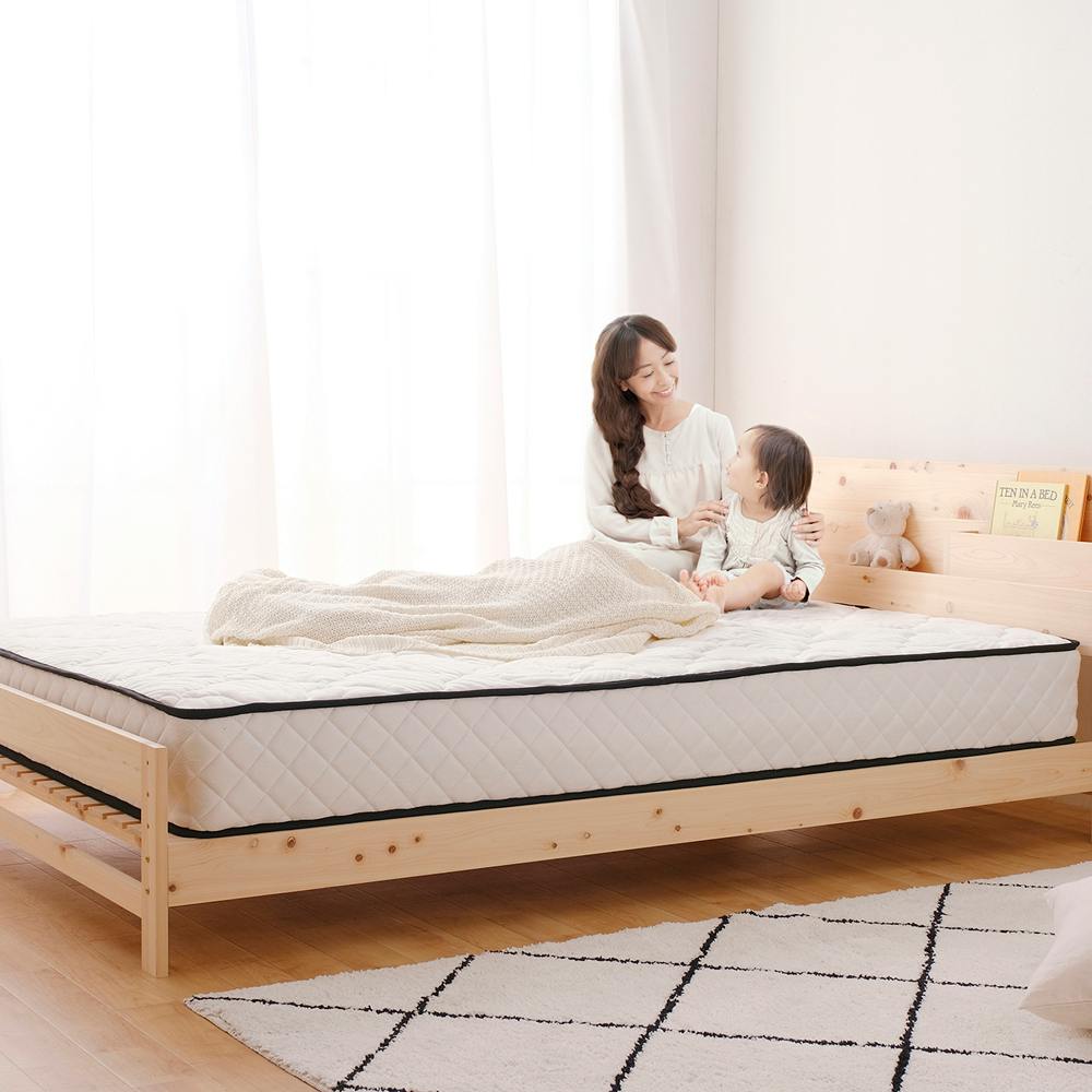 アイリスオーヤマ 総ヒノキすのこベッド HSBM-D ナチュラル 寝室 睡眠