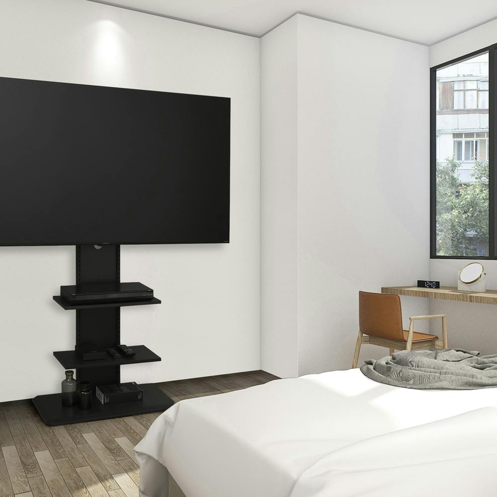 アイリスオーヤマ スタンドテレビ台 UTS-700R-BO ブラックオーク 家具