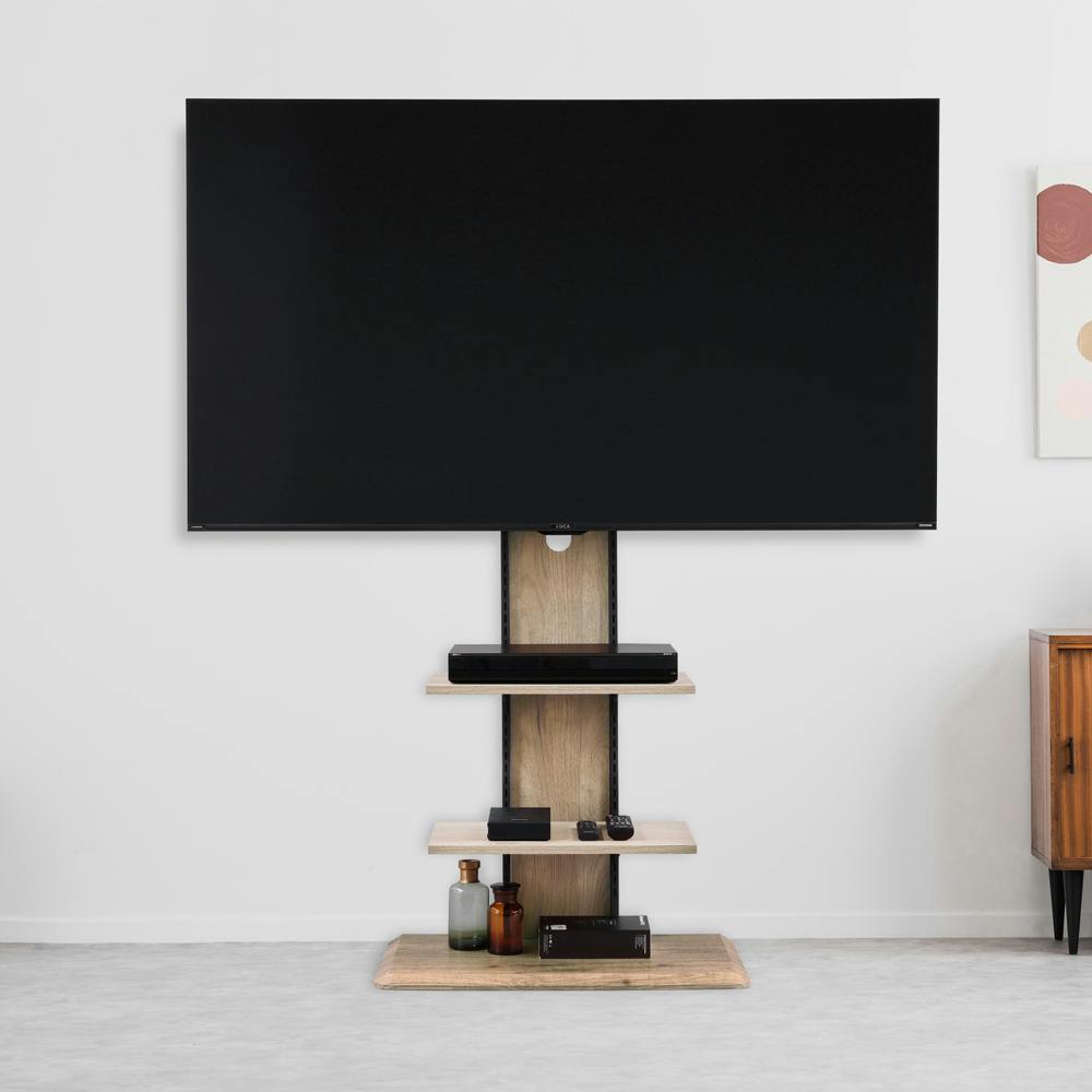 アイリスオーヤマ スタンドテレビ台 UTS-700R-LN ライトナチュラル