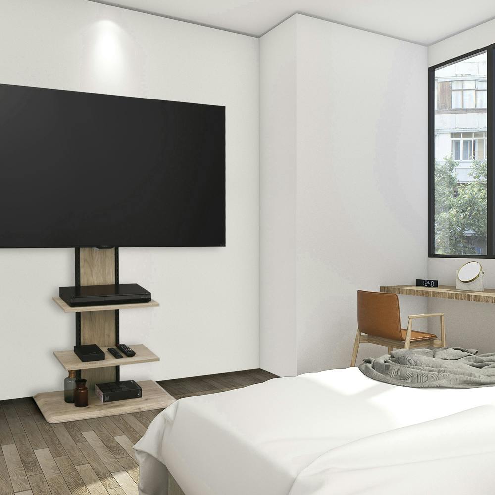 アイリスオーヤマ スタンドテレビ台 UTS-700R-LN ライトナチュラル