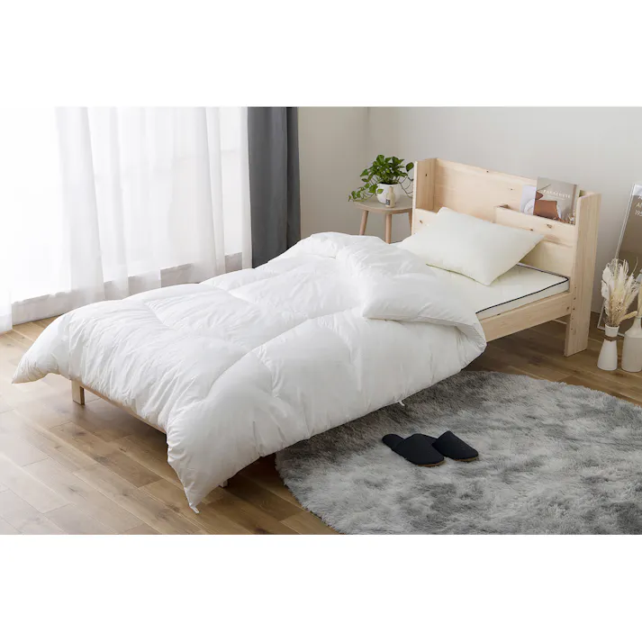 アイリスオーヤマ 吸湿発熱 あったか掛けふとん FMHK-S ホワイト 掛け布団 布団・カバー 4967576599658【別送品】