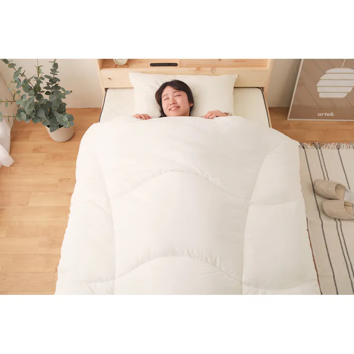 アイリスオーヤマ 吸湿発熱 あったか掛けふとん FMHK-S ホワイト 掛け布団 布団・カバー 4967576599658【別送品】