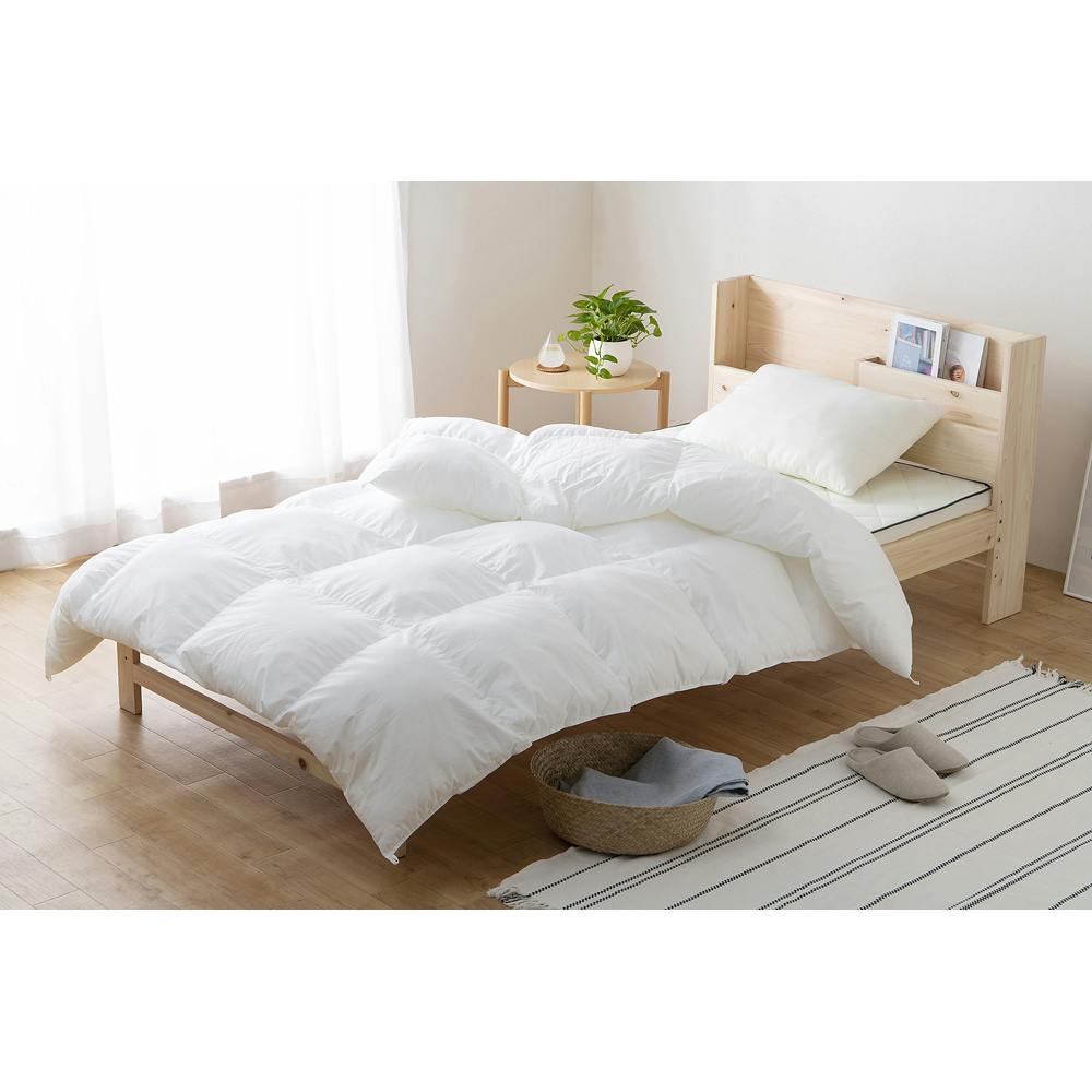 アイリスオーヤマ 吸放湿 さらさら掛けふとん FMDK-S ホワイト