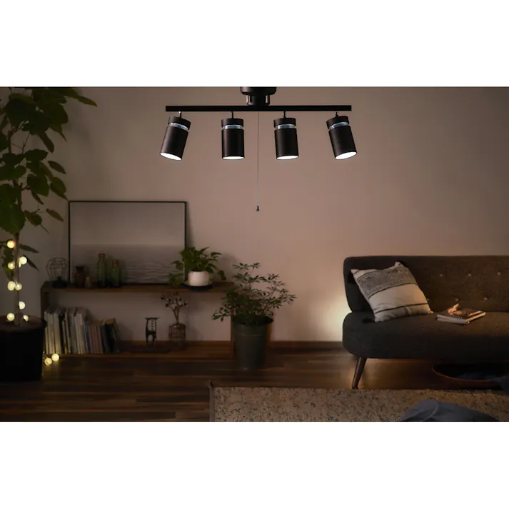 アイリスオーヤマ 4灯シーリングライト ストレート形 CE4LA-22SS-MB マットブラック リビング 寝室 4灯LEDシーリングライト 4967576600194【別送品】