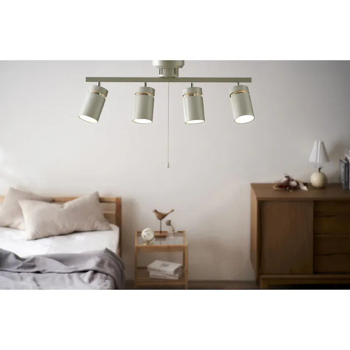 アイリスオーヤマ 4灯シーリングライト ストレート形 CE4LA-22SS-MS メタリックシルバー リビング 寝室 4灯LEDシーリングライト 4967576600200【別送品】