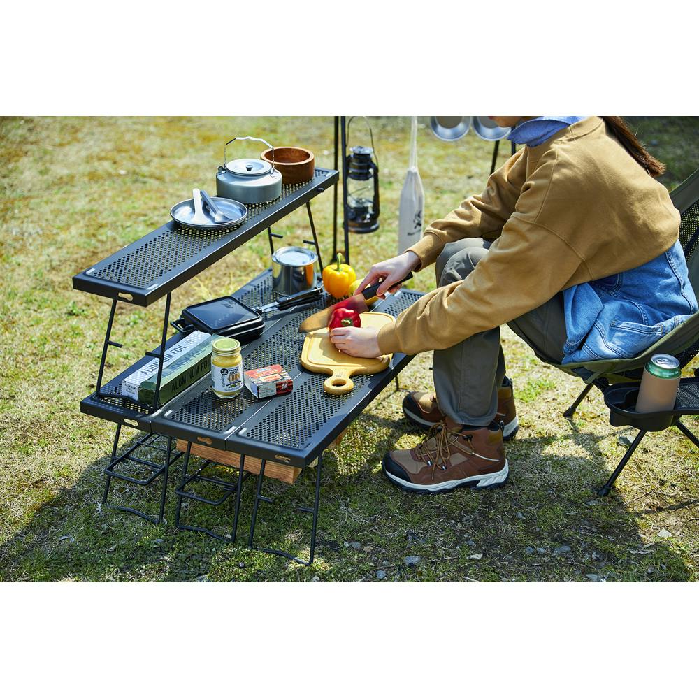 アイリスオーヤマ 焚き火テーブル TKB-TB98 ブラック キャンプ