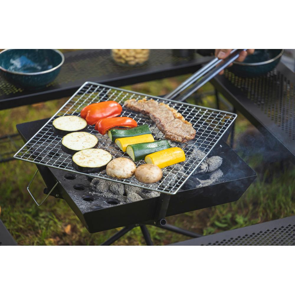 アイリスオーヤマ 焚き火台 TKB-ST43 ブラック キャンプ バーベキュー