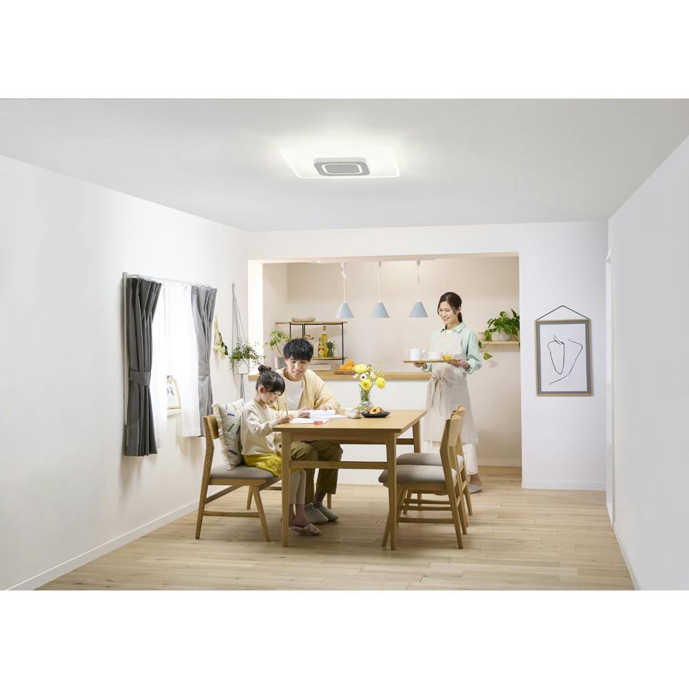 アイリスオーヤマ LEDシーリングライト パネルライトスクエア 8畳 CEA