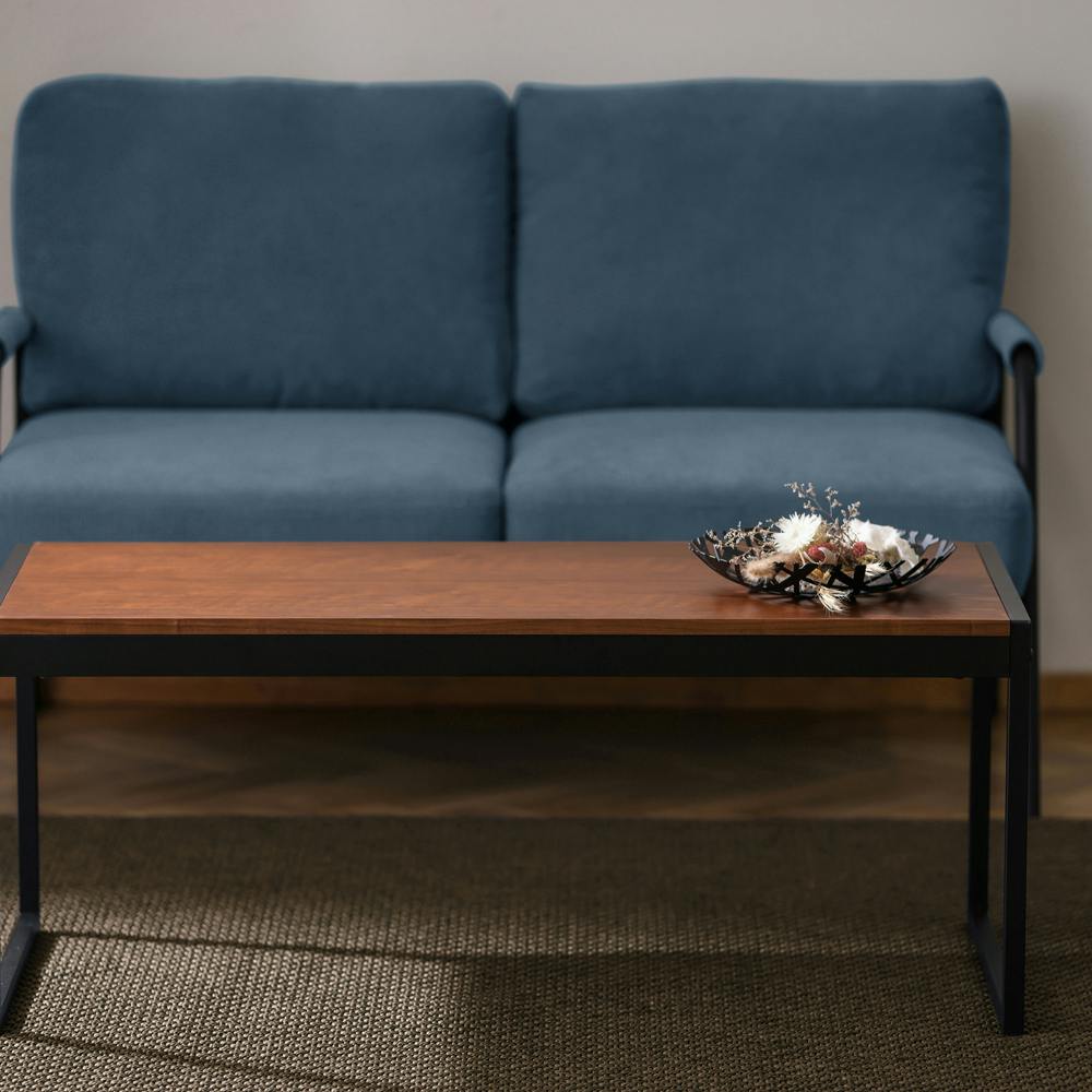 アイリスオーヤマ 2人掛けコーデュロイソファ SFCS-120 ネイビー