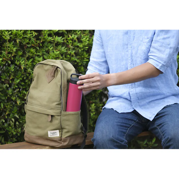 アイリスオーヤマ fulme.マグボトル ストレートハンドル付 FM-SR480 マゼンタ 水筒 マグボトル 4967576616010【別送品】