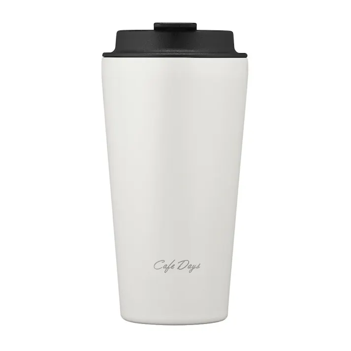 アイリスオーヤマ Cafe days トラベラーリッド付きタンブラー スリムタイプ NCD-TLT350 ホワイト お出かけ 飲み物 タンブラー マグボトル 4967576619103【別送品】