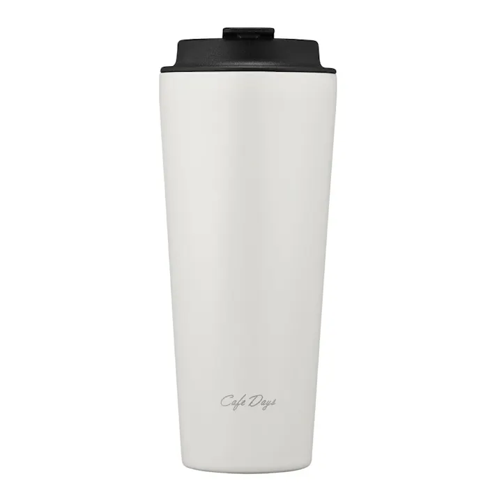 アイリスオーヤマ Cafe days トラベラーリッド付きタンブラー スリムタイプ NCD-TLT470 ホワイト お出かけ 飲み物 タンブラー マグボトル 4967576619127【別送品】