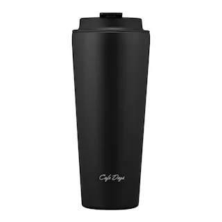 アイリスオーヤマ Cafe days トラベラーリッド付きタンブラー スリムタイプ NCD-TLT470 ブラック お出かけ 飲み物 タンブラー マグボトル 4967576619134【別送品】