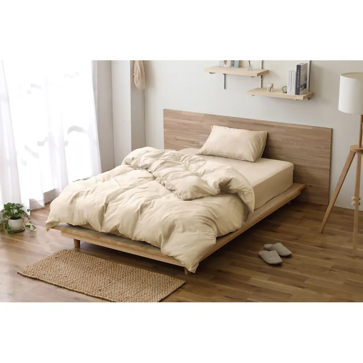 アイリスオーヤマ 掛け布団カバー KKC-TP-SD アイボリー 布団 ベッド カバー 寝室 睡眠 4967576619684【別送品】