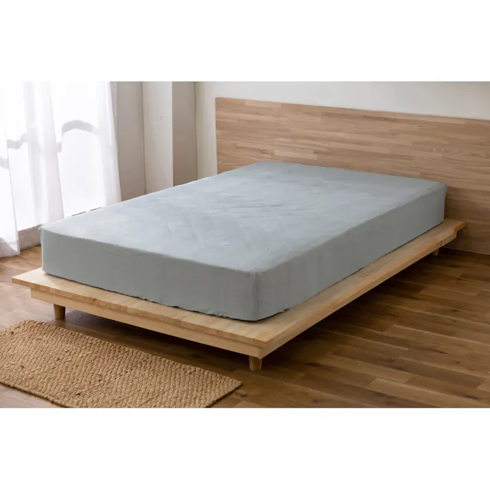 アイリスオーヤマ ボックスシーツ BXS-TP-SD ネイビー 布団 ベッド カバー 寝室 睡眠 4967576619905【別送品】