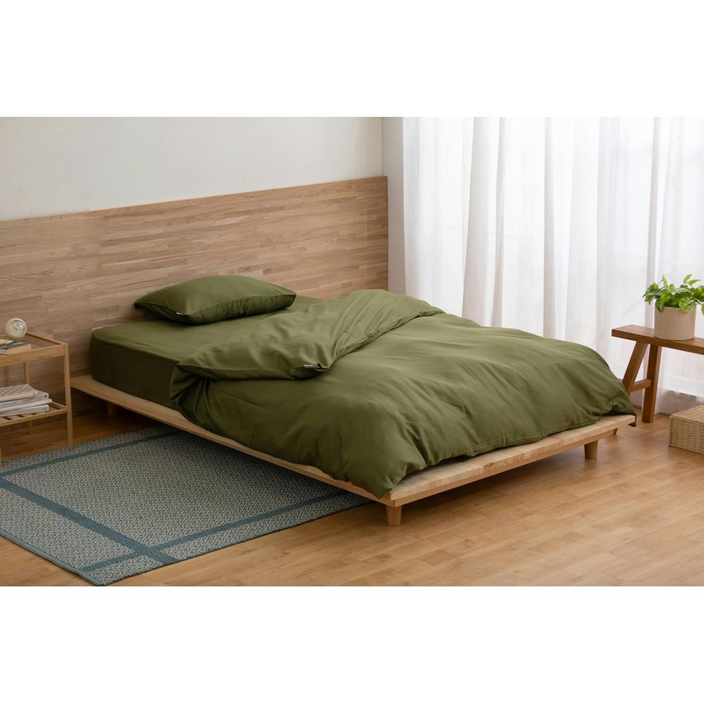 アイリスオーヤマ ボックスシーツ BXS-CS-SD グリーン 布団 ベッド カバー 寝室 睡眠 4967576620376【別送品】