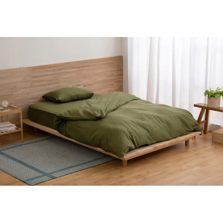 アイリスオーヤマ ボックスシーツ BXS-CS-D グリーン 布団 ベッド カバー 寝室 睡眠 4967576620437【別送品】