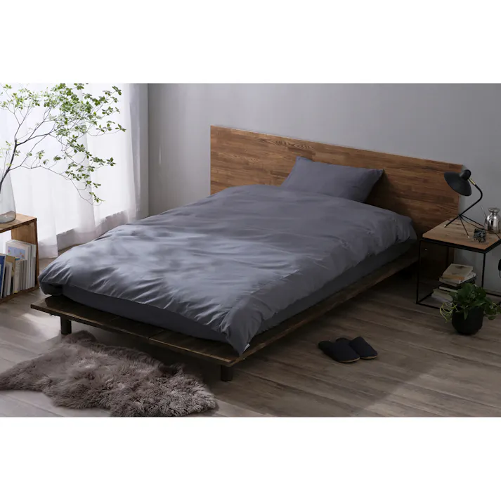 アイリスオーヤマ ボックスシーツ BXS-TCA-D ダークグレー 布団 ベッド カバー 寝室 睡眠 4967576631716【別送品】