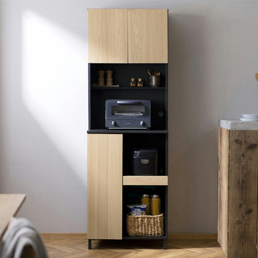 アイリスオーヤマ キッチンキャビネット KCB-590ST ナチュラル