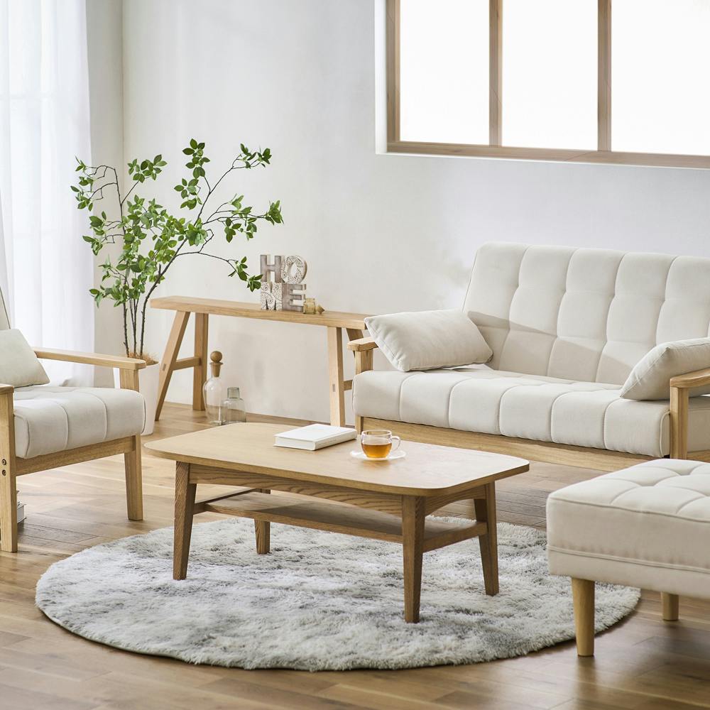 アイリスオーヤマ オットマン WFS-OT オフホワイト インテリア 足置き