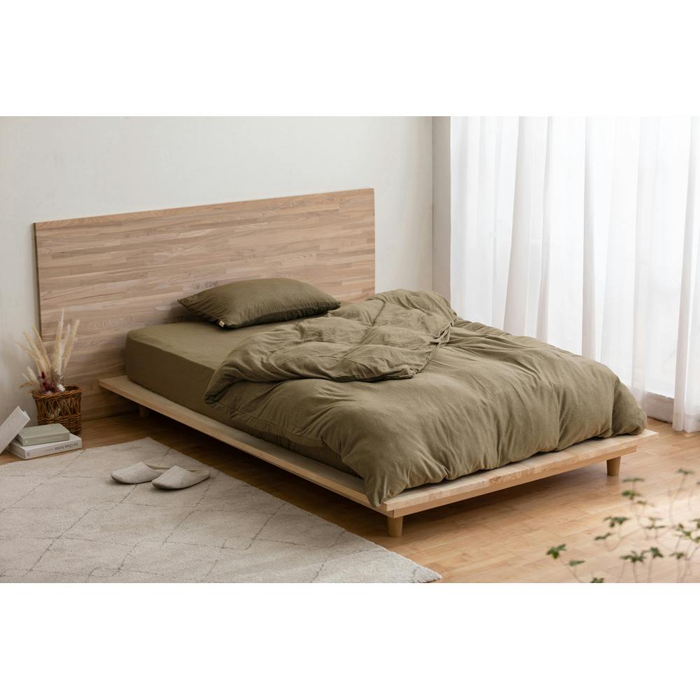 アイリスオーヤマ ボックスシーツ BXS-TCK-SD ブラウン 布団 ベッド カバー 寝室 睡眠 4967576633680 ボックスシーツ・ベッドシーツ