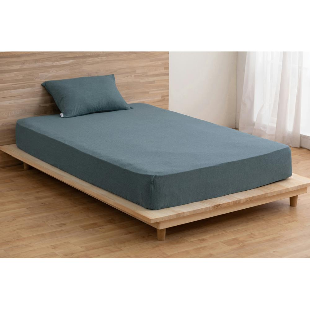 アイリスオーヤマ ボックスシーツ BXS-TCK-SD ネイビー 布団 ベッド カバー 寝室 睡眠 4967576633697【別送品】