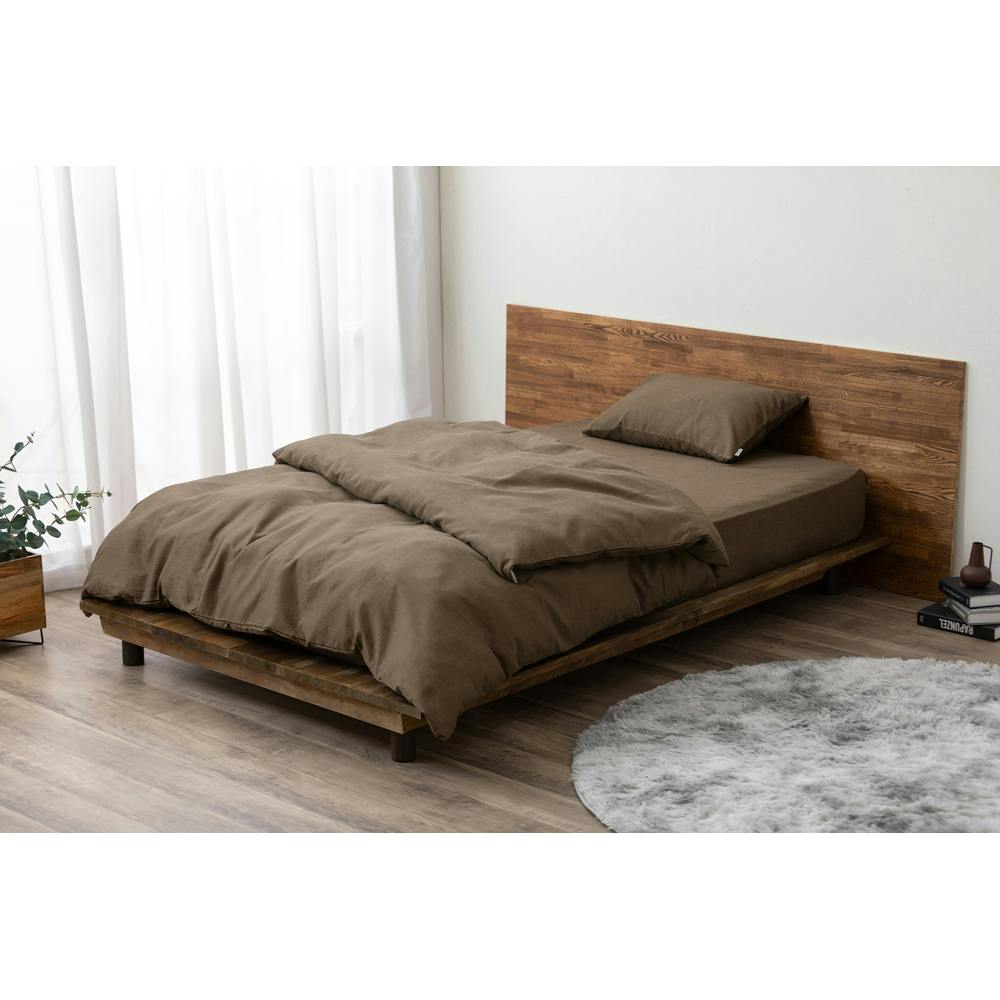 アイリスオーヤマ 掛け布団カバー KKC-TCW-S ブラウン 布団 ベッド カバー 寝室 睡眠 4967576633819 掛け布団カバー