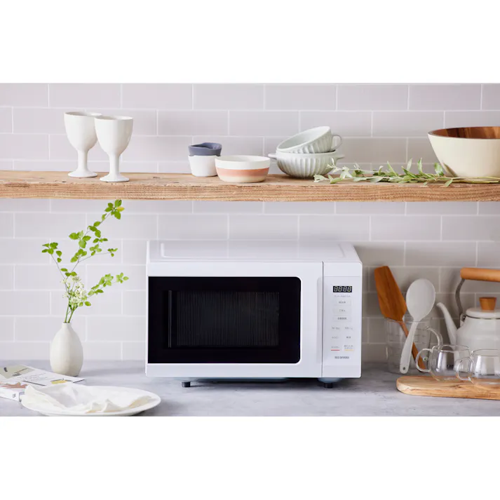 アイリスオーヤマ 電子レンジ18L IMB-F186-W ホワイト キッチン 料理 一人暮らし 時短 単機能レンジ 4967576634762【別送品】