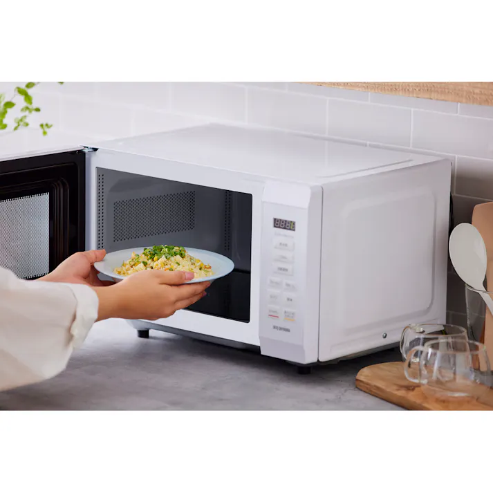 アイリスオーヤマ 電子レンジ18L IMB-F186-W ホワイト キッチン 料理 一人暮らし 時短 単機能レンジ 4967576634762【別送品】