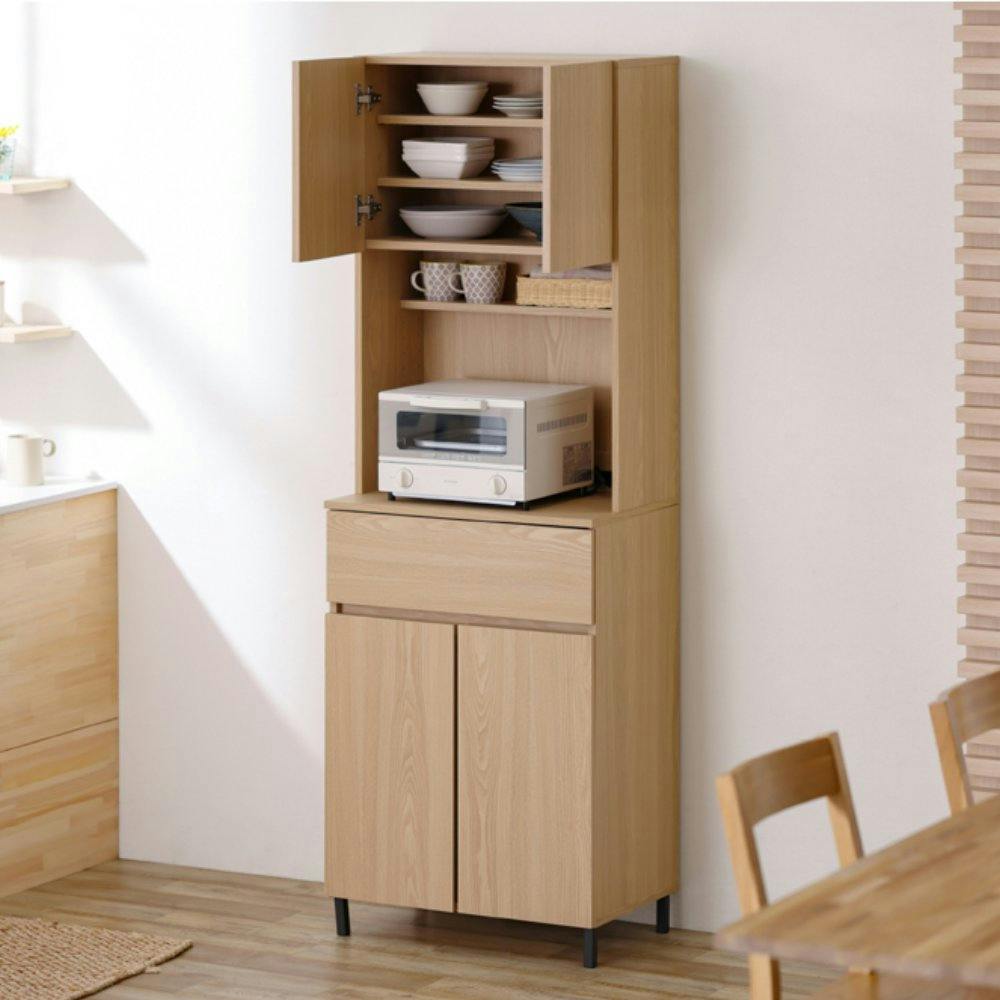 アイリスオーヤマ キッチンキャビネット KCB-590H ナチュラル 収納