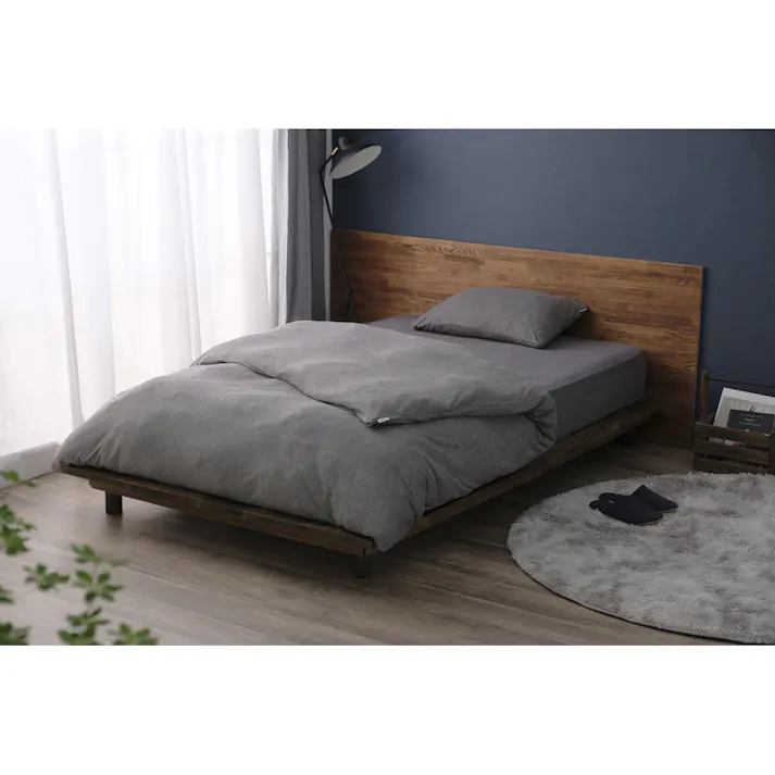 アイリスオーヤマ ボックスシーツ BXS-TCS-S ダークグレー 布団 ベッド カバー 寝室 睡眠 4967576637664【別送品】