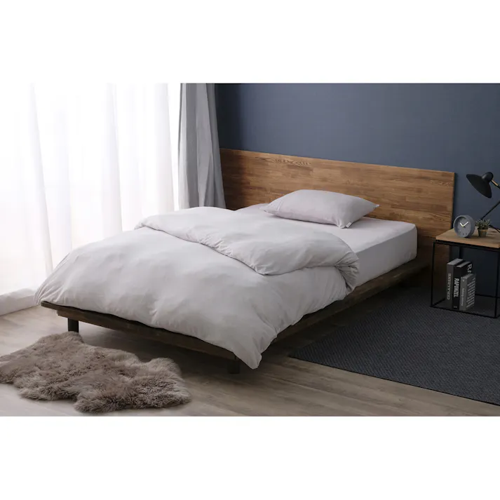 アイリスオーヤマ ボックスシーツ BXS-TCS-D ライトグレー 布団 ベッド カバー 寝室 睡眠 4967576637732【別送品】