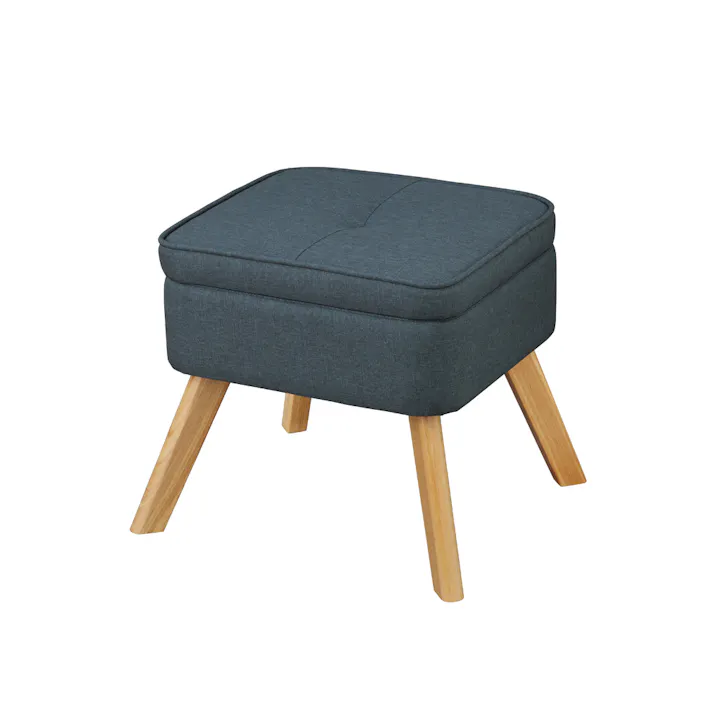 アイリスオーヤマ 収納付オットマン FAC-OT ブルー チェア 椅子 イス 座椅子・クッション 4967576637824【別送品】