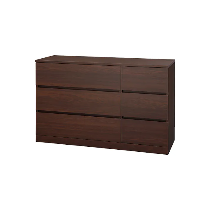 アイリスオーヤマ ウッドチェスト ロータイプ WCH-1090L ウォールナット 収納 整理整頓 衣類 リビング 4967576638197【別送品】