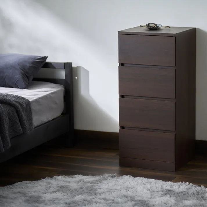 アイリスオーヤマ ウッドチェスト WCH-390 ウォールナット 収納 整理整頓 衣類 リビング 4967576638234【別送品】