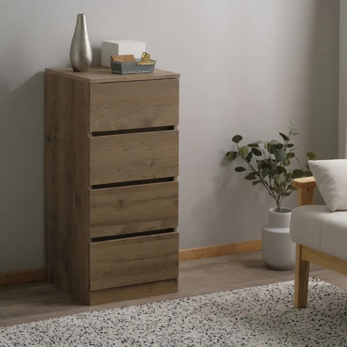 アイリスオーヤマ ウッドチェスト WCH-390 アッシュブラウン 収納 整理整頓 衣類 リビング 4967576638241【別送品】