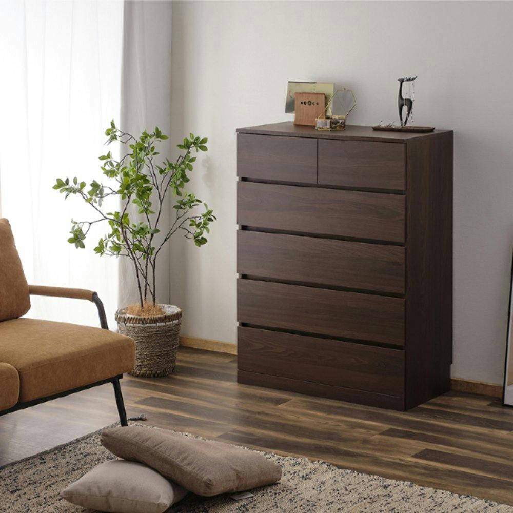 アイリスオーヤマ ウッドチェスト ハイタイプ WCH-790H ウォールナット