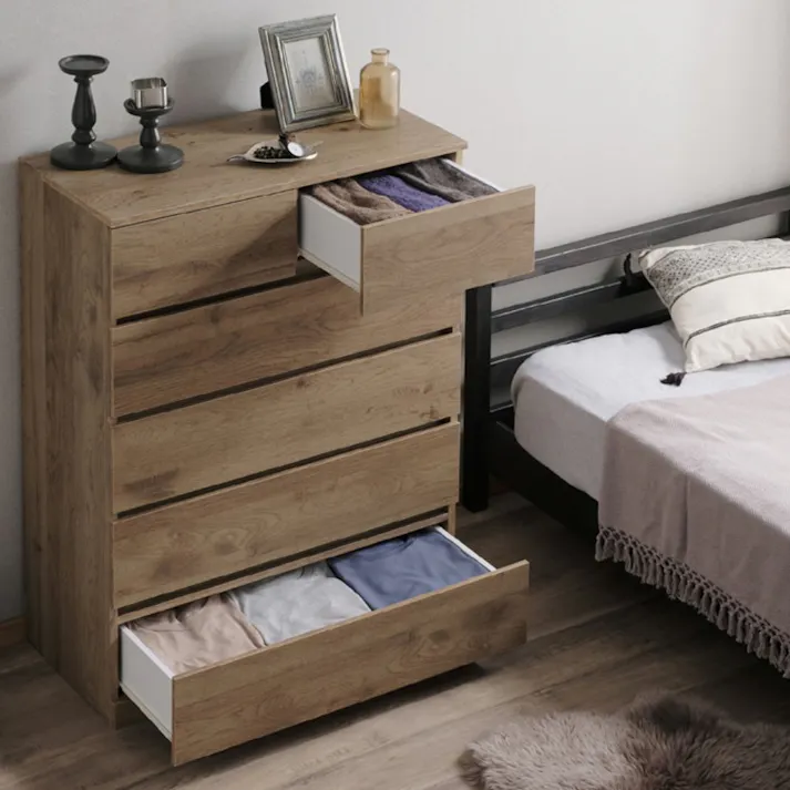 アイリスオーヤマ ウッドチェスト ハイタイプ WCH-790H アッシュブラウン 収納 整理整頓 衣類 リビング 4967576638326【別送品】