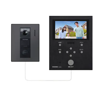 アイリスオーヤマ テレビドアホン TD-SM7070C-BB ブラック/ブラック 玄関 防犯 インターホン 4967576638685【別送品】