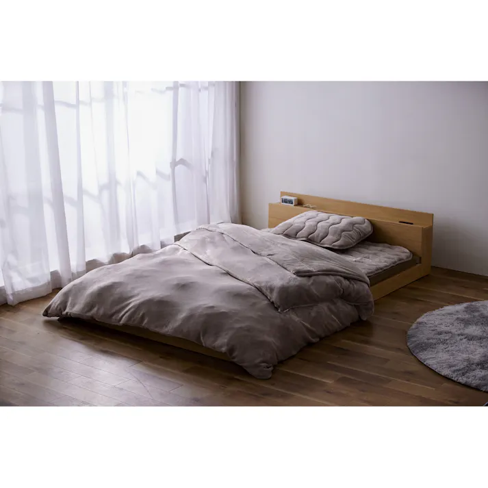 アイリスオーヤマ 2枚合わせ毛布 BBK-TRV-SD ベージュ 毛布 あったか 4967576638852【別送品】