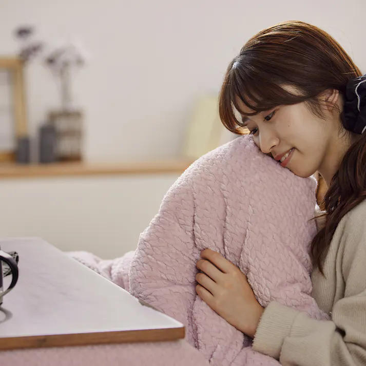 アイリスオーヤマ こたつ掛布団 KKBK-B2419 ペールピンク/ベージュ こたつ布団 あったか こたつ 炬燵 4967576639149【別送品】