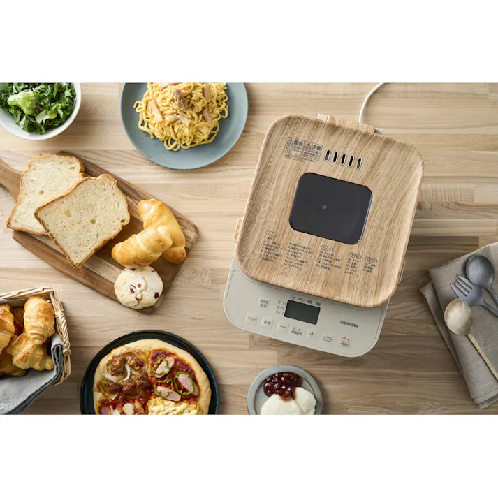 アイリスオーヤマ コンパクトホームベーカリー IBM-010-C サンドベージュ 調理家電 キッチン パン キッチン 4967576643771【別送品】